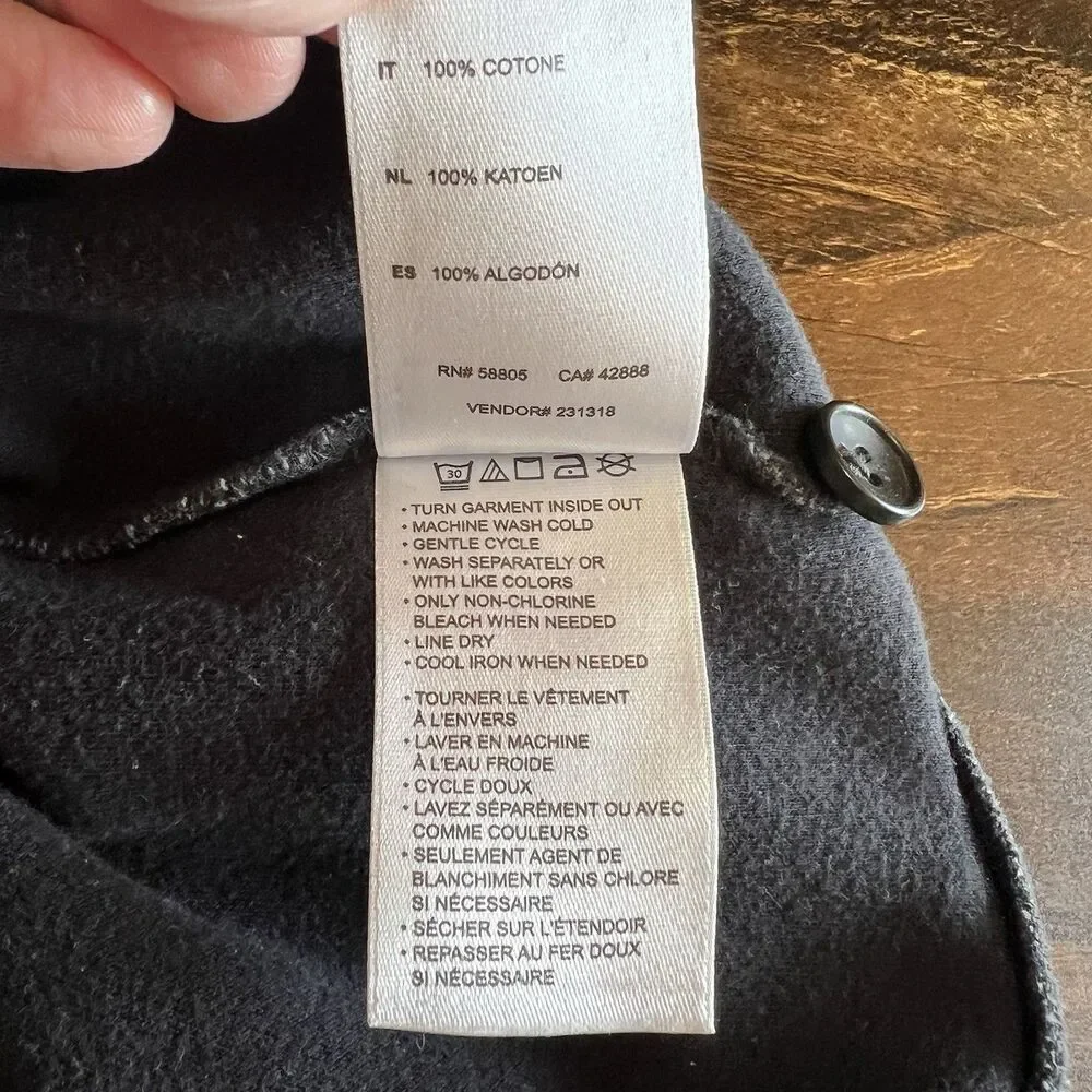 Oak Hill Pullover 2XL Shawl Collar Long Sleeve Grey Heather Comfort